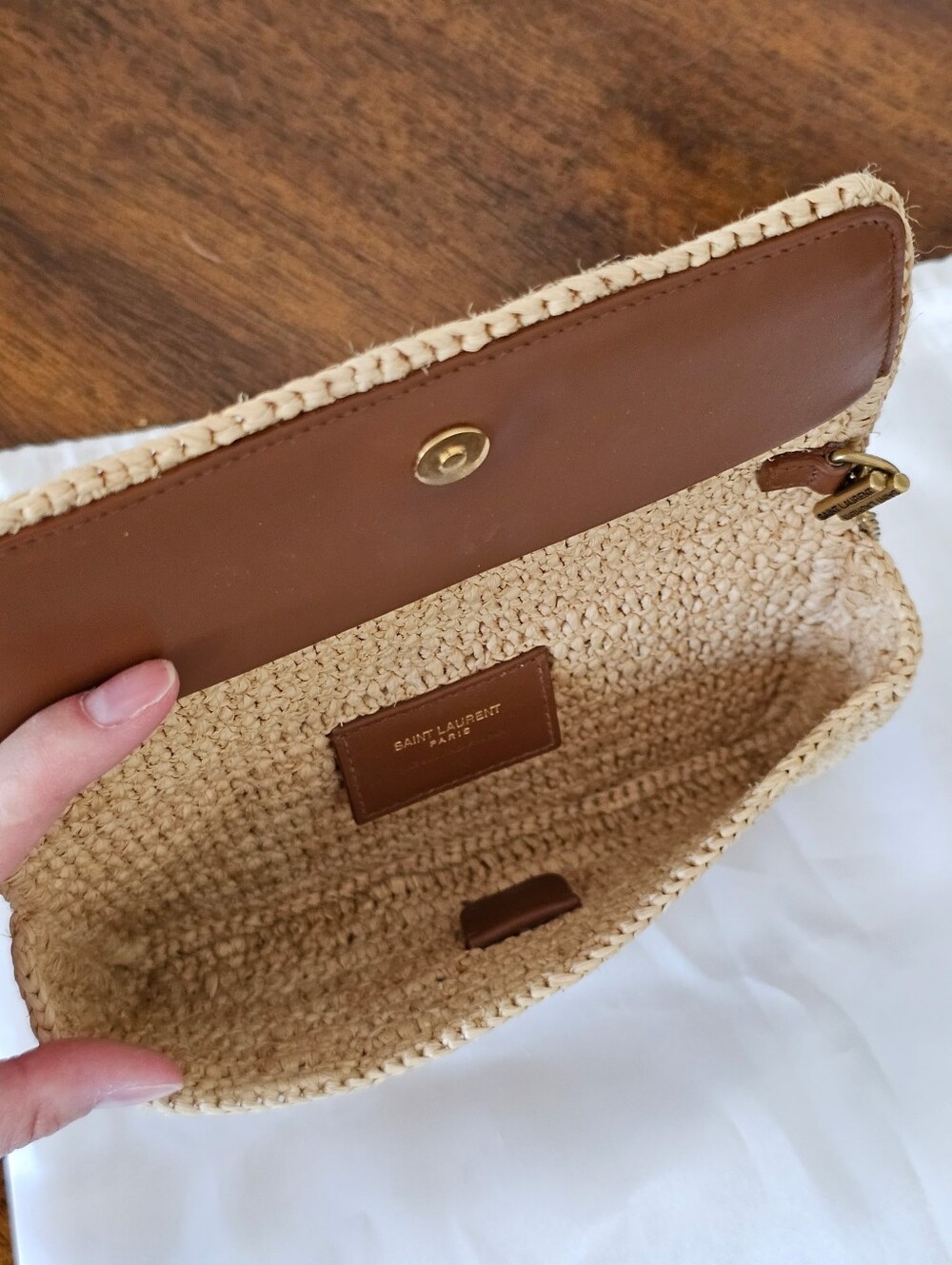 Small YSL Raffia Clutch - Picture 8 of 16